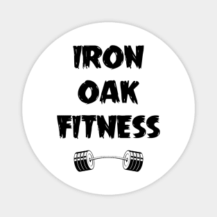 Iron Oak Fitness Wood Logo Magnet